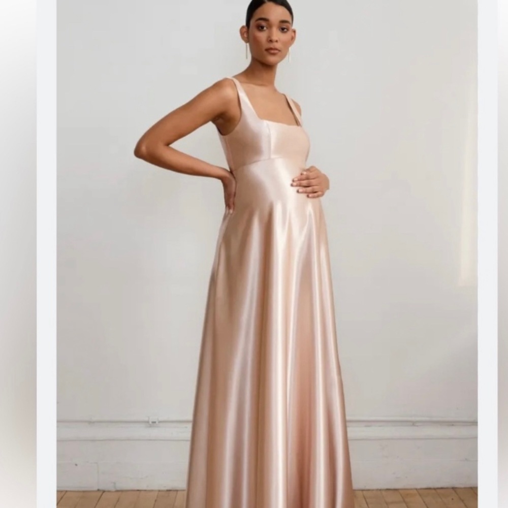 Jenny Yoo maternity Ariana size 6 pale gold